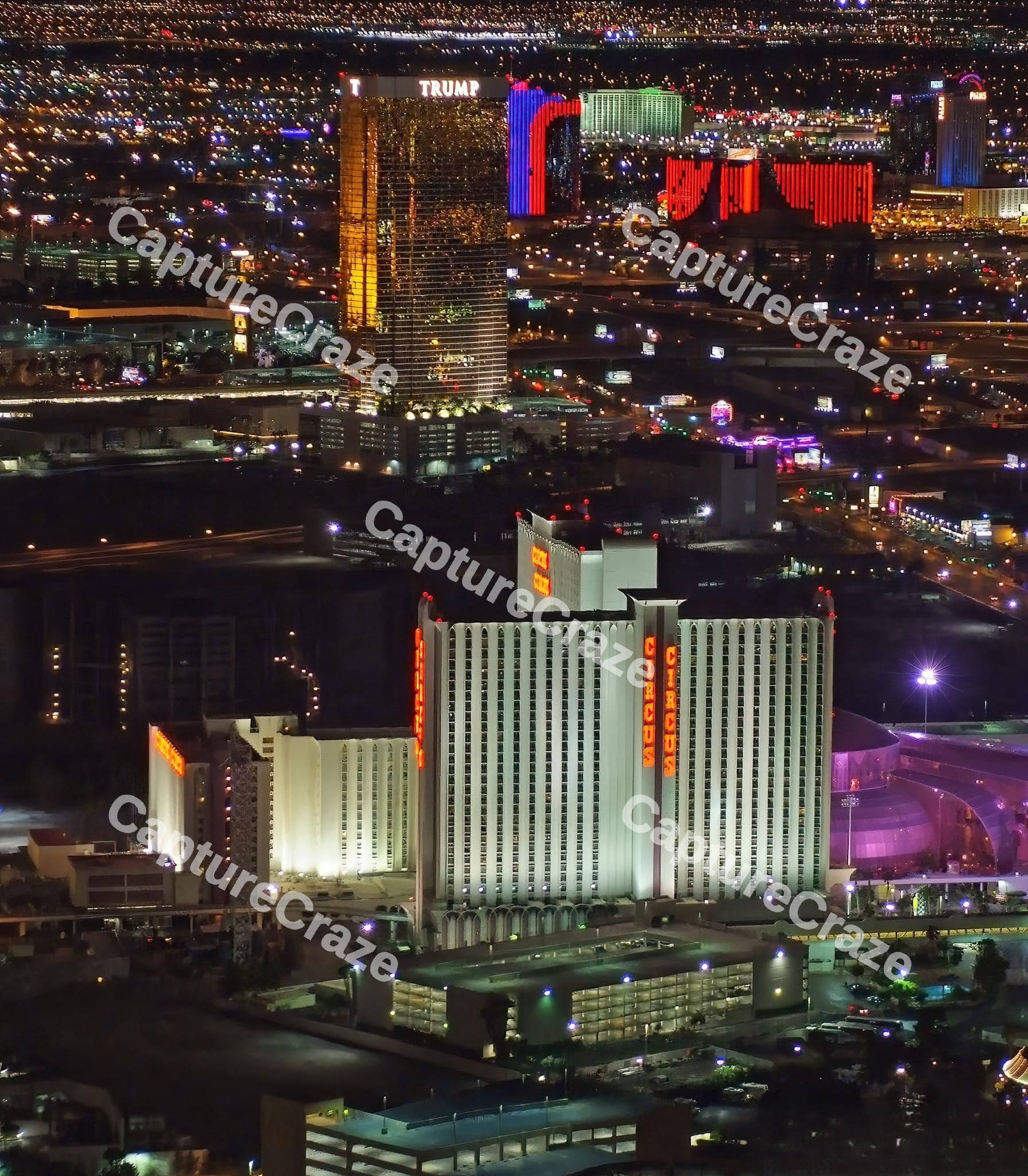 Las Vegas City Skyline panorama